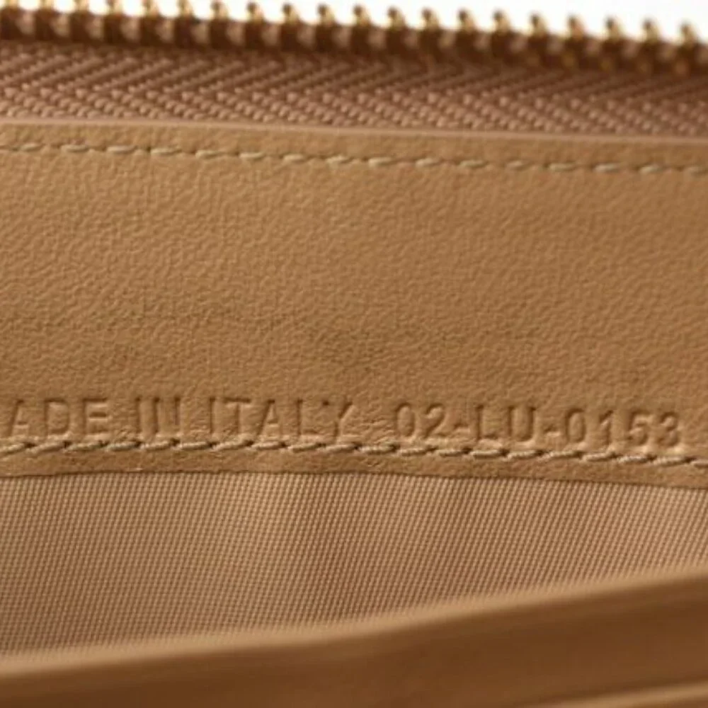 Christian Dior Wallet Long Wallet Iss Imo Beige